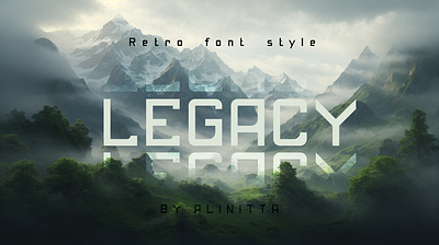 Legacy, retro font style branding font fontstruct graphic design logo motion graphics psd retro universe