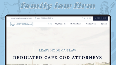 Family & Probate Law Firm Website + Branding branding design law law firm logo ui website website design