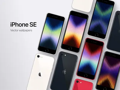 iPhone SE - Vector wallpapers design figma gradient ui vector wallpaper