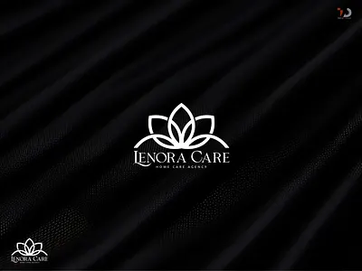Lenora Care | Lotus Logo branding elegant floral design flower logo graphic design health and wellness health services healthcare home care home health lenora care logo design lotus logo meditation minimalist nature inspired serenity spiritual wellness yoga center