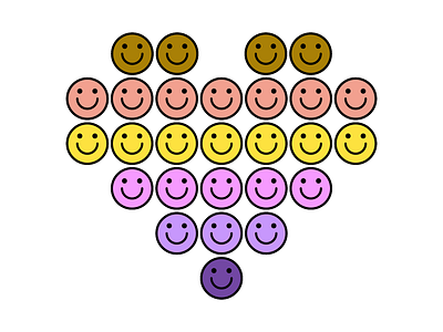 Smiley Heart adobeillustrator art artwork design dribbble heart illustration love vector