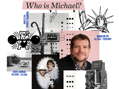 Biography Collage collage design illustration portfolio