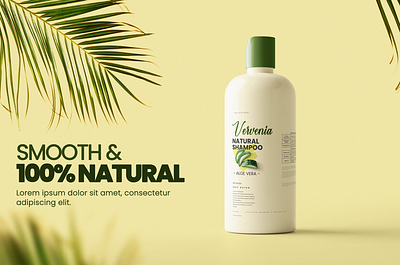 Ad banner for Vervenia - Natural Shampoo ad brand design branding design graphic design shampoo ui