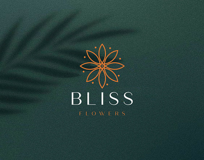 BLISS FLOWERS LOGO DESIGN 2d 3d animation branding card design flowers graphic design illustration logo motion graphics typography ui ux vector