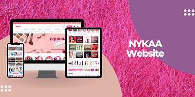 Designing NYKAA Homepage branding color design graphic design illustration logo typography ui ux vector