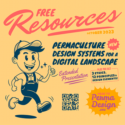 PermaDesign Resources Slide graphic design retro