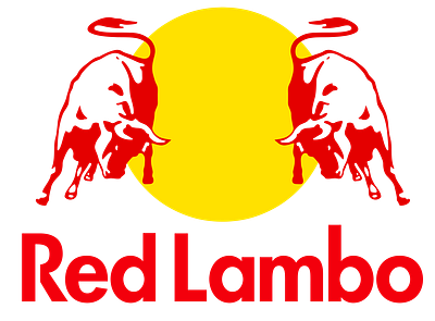 Red Lambo brand branding design digital art f1 sponsor graphic art graphic design graphic designer illustration lamborghini logo mash up motion graphics motorsport red bull vector web design