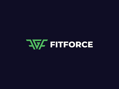 FITFORCE GYM LOGO DESIGN branding fitness graphic design gym illustrator logo logo design vector