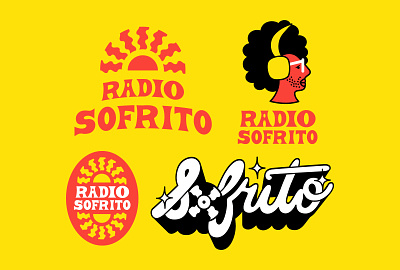 RADIO SOFRITO branding handlettering illustration logo logomark typography wordmark