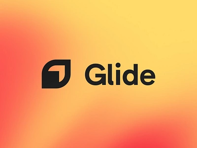 Glide Logo Design billboard blue branding color palette dark blue eco eco friendly envelope design graphic design layout design logo orange scooter transport urban web design web hero shot yellow