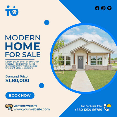 Business poster | banner | flyer design | Home poster design banner branding flyer design graphic design home built home design home rent home sale modern home poster design