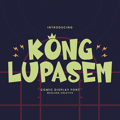 Kong Lupasem Comic Display Font animation branding design font fonts graphic design illustration logo nostalgic