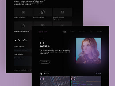 👾 Day 4 of 100 - Portfolio website landing page ⚡️ design frontend portfolio ui ux web website