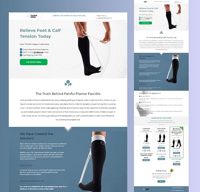 Alpha Socks Landing page design alpha socks ecommerce landing page landing page design product landing page product page socks