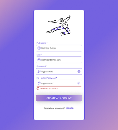 Daily UI - Sign Up dailyui graphic design login resgistration signin signup ui uidesign ux uxdesign