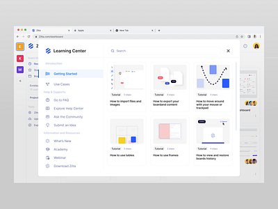Get Started Team Management boards cansaas comment component dasboard design inbox integration interface learning management app modal pop up project task task app task management tutorials ui ux