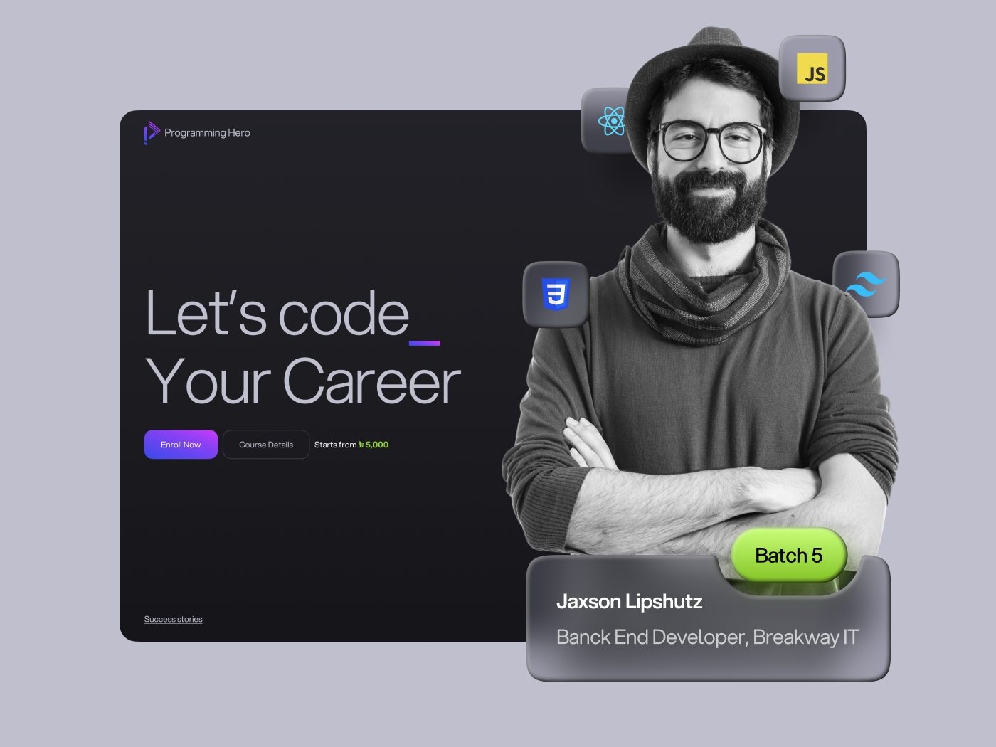 Header Redesign Concept - Programming Hero by Abdullah Mamun on Dribbble