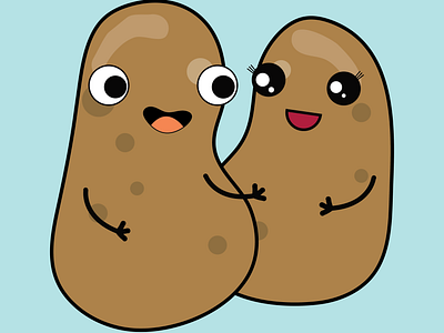 Having fun in Adobe illustrator adobe adobeillustrator colors having fun illustration illustrator potatos smillig potatos