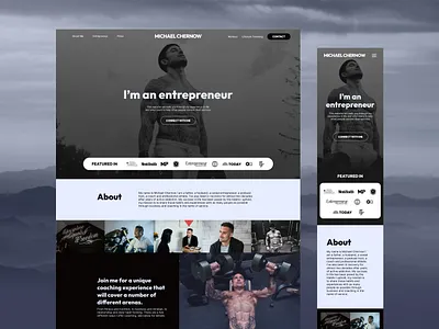 Website Redesign & Webflow Development branding celebrity fitness homepage logo new page redesign webflow website wellness