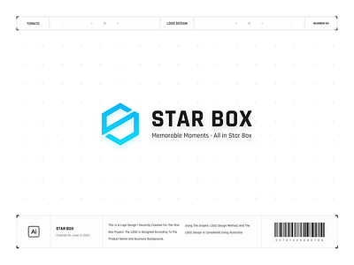 Star box logo design icon illustration logo