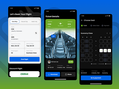 Flight Booking Mobile App design flight booking interface mobile app ui uxui