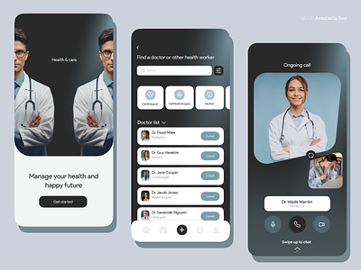 Online Medical Consultancy App adaptive design figma mobile app ui ux