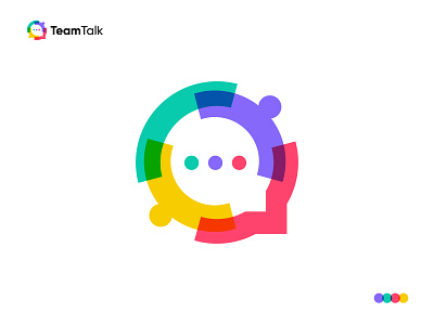 Teamtalk Logo Design a b c d e f g h i j k l m n brand identity branding chat clean design colorful communication communoity creative logo logo design logodesign modern logo n o p q r s t u v w x y z network overlay overlay logo talk team work