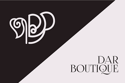 Dar Boutique Logo design 3d look boutique logo design brand identity branding clothing brand logo design elegant feminie beauty logo graphic design illustrator isometric logo logo mark logotype luxurious logo minimal and simple minimalism monogram vector visual identity