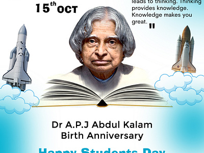 Happy Students Day dr.a.p.jabdulkalam