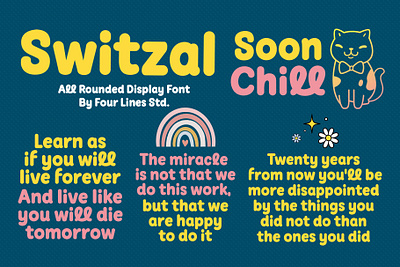 Switzal - Rounded Display Font rounded