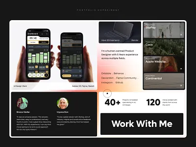 Portfolio Fold brand exploration personal portfolio uidesign website