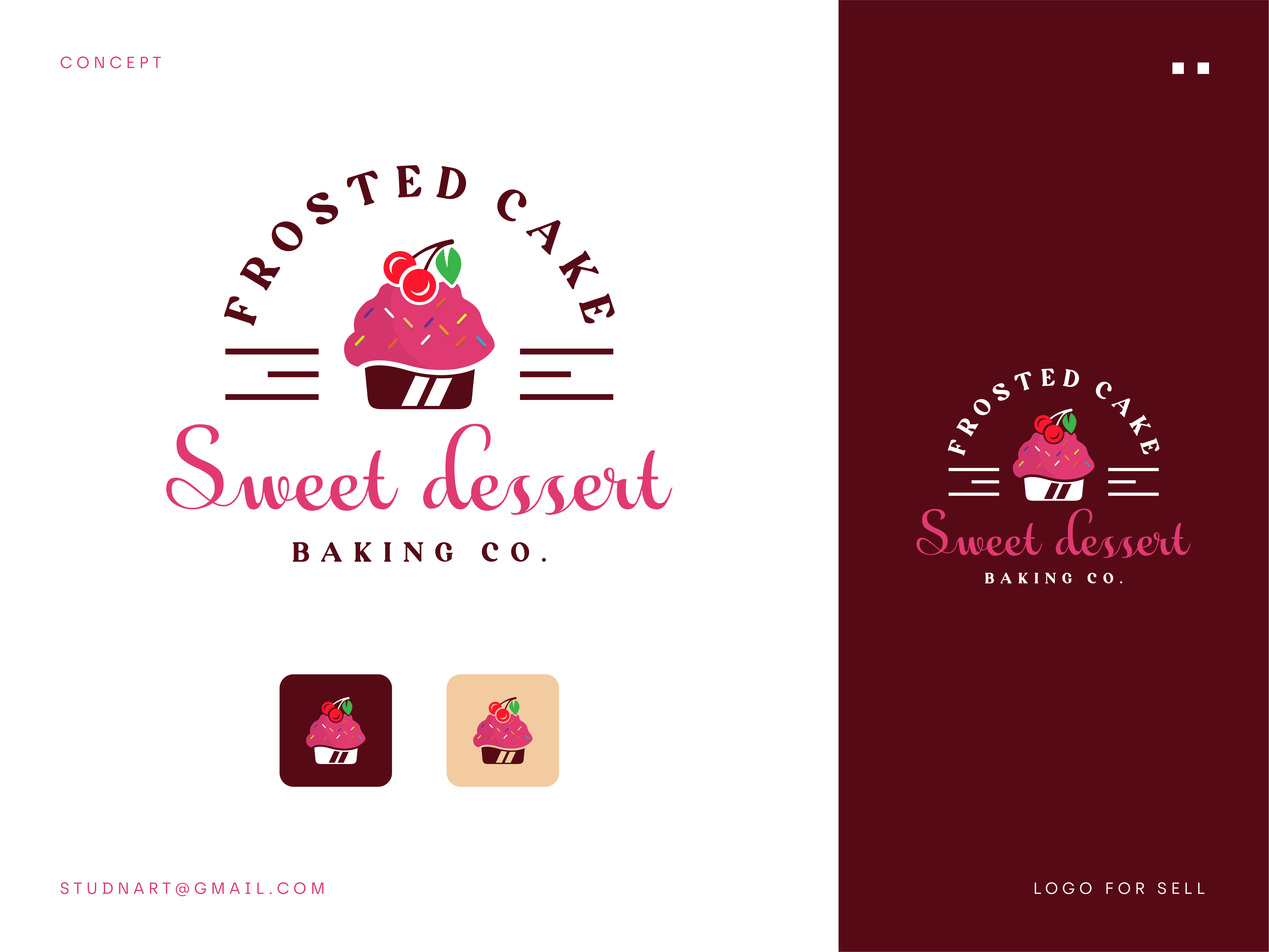 Frosted Cake logo abstract bakery logo branding business logo cake design design logo graphic design illustration logo logo design minimal logo modern modern logo pastry logo typography vector vintage logo