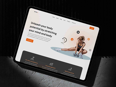 Fitness Website Design🏋️💪🏼 bodybuilding fitness fitness club fitness training gym health healthy landing page sport training uiux user interface web web design webdesign website design weightloss