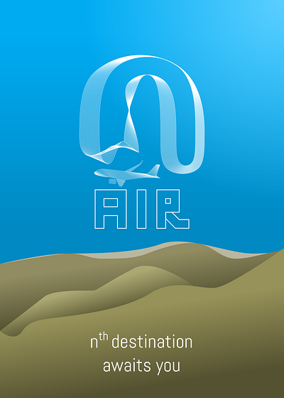 N aiR. abstract branding design graphic design illustration logo typography ui vector