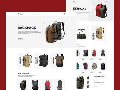 Backpack eCommerce HTML Template - Payne responsive