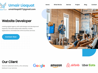 Startup Landing Page Design 🛠️ figma design landing page responsive website startup web development web landing page website landing page