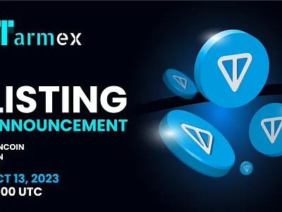 Listing Announcement Banner for a new crypto in Tarmex 3d coin announcement banner banner brand design branding concept art creative design crypto crypto banner design exchange banner graphic design illustration listing banner logo twitter banner vector web banner