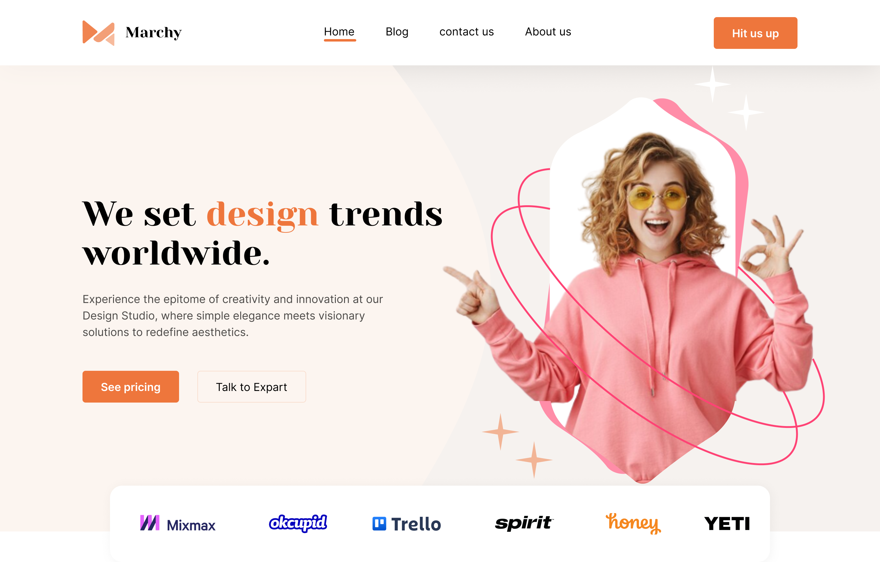 Design Studio Website design design studio design studio website hero area hero section landing page studio trending website uiux uiux website website
