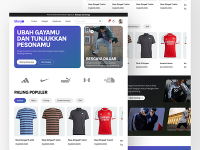 Web E-Commerce clean clothing e commerce home page landung page minimalist online shop shop shopping shopping web sport ui e commerce ui landing page web design