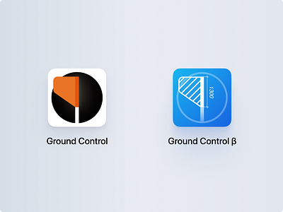 Ground Control app icons app app icon flag icon ios ui variants