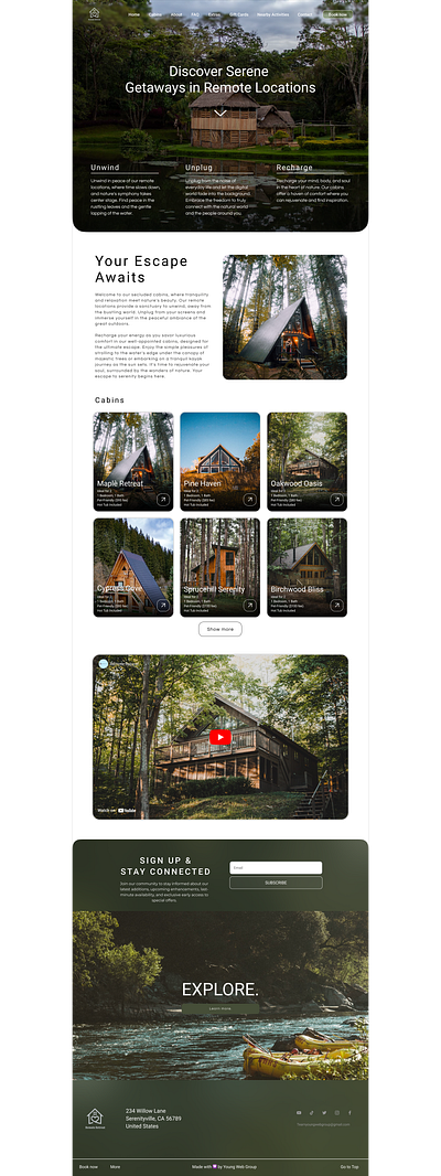 Vacation Rentals branding cabinrentals graphic design logo rentals rentalssite ui uiux ux vacation vacationrentals webdesign