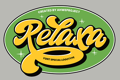 Relaxa - Font Special Logotype alternate font