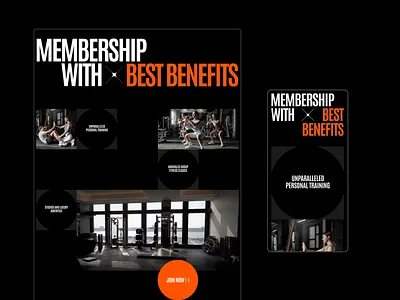 Fit And You Website Homepage black design fitness health minimalism sport typography ui ux web web page webdesign website