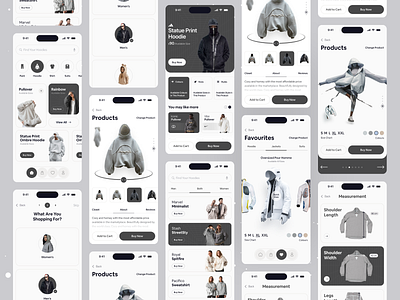 E-commerce App UI adidas app buy clothing design e commerce app fashion fashion app hoodie ios app minimal mobile ofspace online product sale shop store shopping store ui