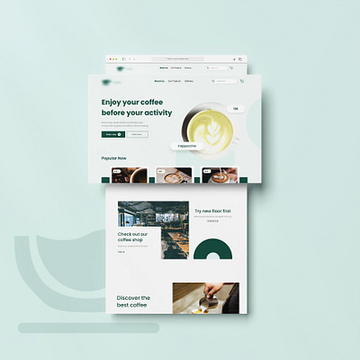 Coffee Shop Landing Page Design behanceportfolio