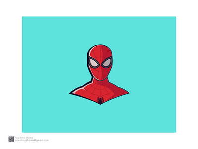 Spider Man fan art illustration marvel red spider man superhero