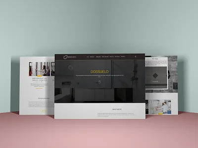 Web design for tiles e-commerce company by Amin Hosseini graphic design landingpage tile webdesign website