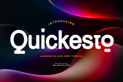 Quickesto – A Modern Fun Sans Serif Typeface simple font
