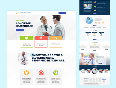 Concierge Healthcare Platform Branding branding graphic design health healthcare landing page medical website