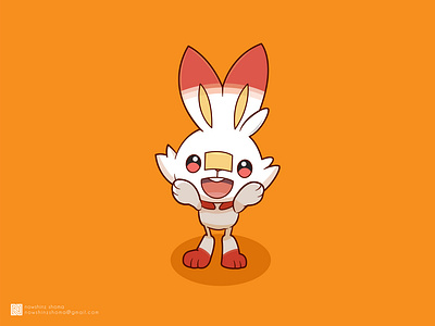 Scorbunny fan art illustration scorbunny